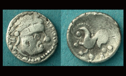 Danube Celts, AR Obol, Sirmium, 2nd Cent BC, Rare!
